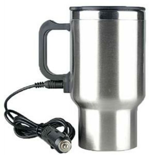 Niceeshop(tm) stainless steel 12v car cigarette charger plug heated vacuum flask