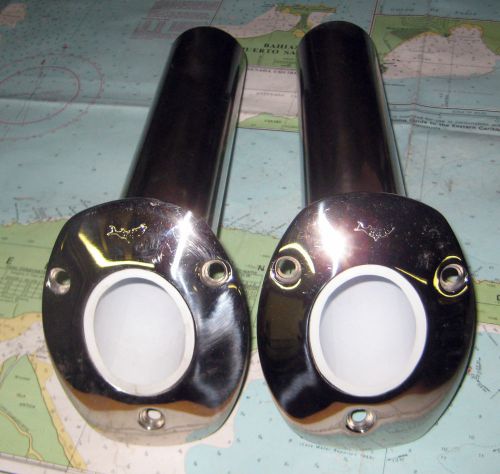 Lee's 30 degree stainless steel flush mount rod holders white inserts 10 inch