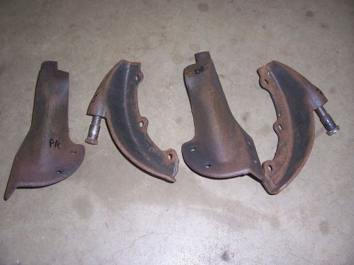 1955-1957 chevrolet station wagon interior rear lower seat hinge bracket set