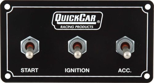 Quickcar racing products 4-5/8 x 2-1/2 in dash mount switch panel p/n 50-720