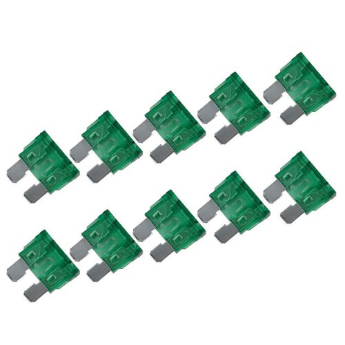 100pcs 30a color coded standard ato/atc  blade fuse for auto cars trucks