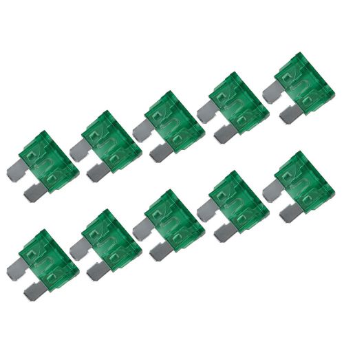 Find 100pcs 30A Color Coded Standard ATO/ATC Blade Fuse for Auto Cars