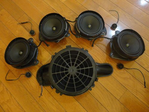 Bose 9-piece car sound system &#034;powered&#034; speakers mercedes s-class w220 1998-2005