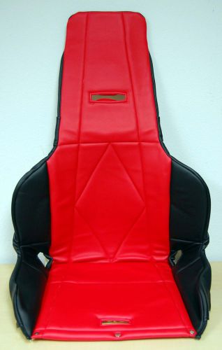 New rci #8443b high back vinyl seat cover, red