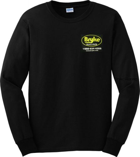 Bryke racing logo t-shirt black medium long sleeve t shirt dirt racing apparel