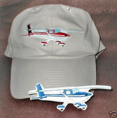 Cessna 150/152 airplane aircraft aviation hat with emblem low profile khaki 2