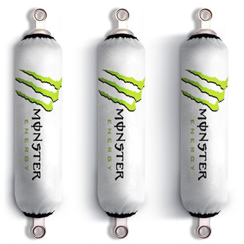 White shock covers honda trx 450 r er trx450 450r (set of 3) new