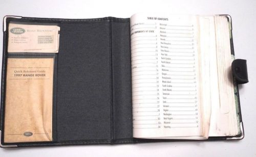 1997 land rover range rover series owner's manual 97 paperwork guide instruction