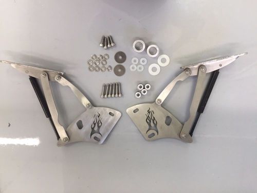 Mustang julian hood hinge set custom stainless steel
