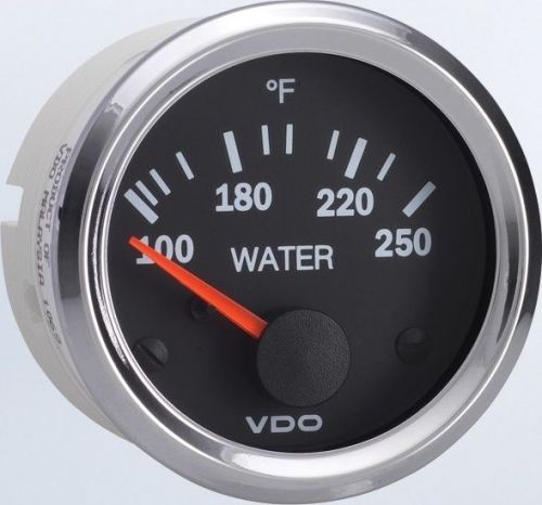 Vdo 310-1952 water temp 250f metric kit - vision chrome