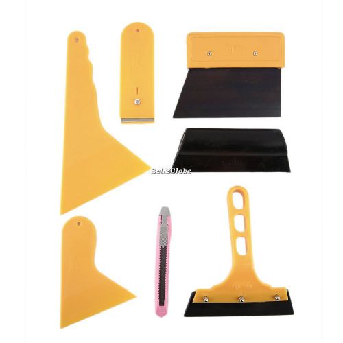 Car auto window scraper wrapping tint vinyl film squeegee cleaning tool kit g8
