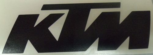 Ktm motorcycle decal stickers set 2&#034; x 6 &amp; 1&#034; x 3&#034; (2 decals of each)  black