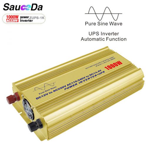 sauceda 1000W UPS Inverter Automatic pure Sine Wave AC Converter Car Inverters, US $159.99, image 1