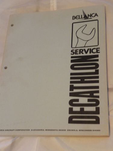 Bellanca decathlon service manual 1972-1979