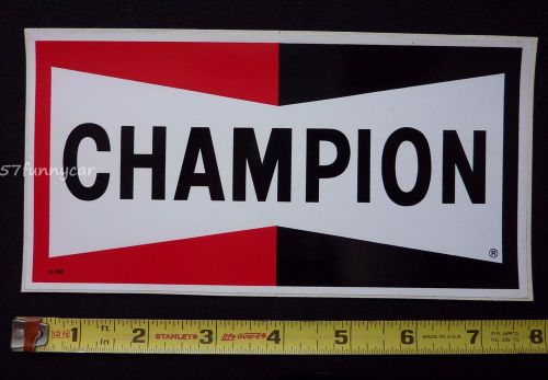Champion spark plugs 7.5&#034; decal sticker~original 60&#039;s 70&#039;s vintage~nhra racing