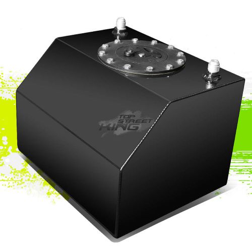4 gallon lightweight black aluminum gas fuel cell tank+ sender 10"x 12"x 8.25"