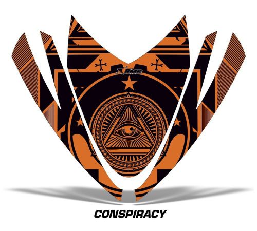 Amr racing sled hood wrap graphic decal arctic cat m7 m8 snowmobile part consp o