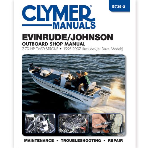Clymer evinrude/johnson 2 stroke 2-70 hp ob 1995-2007 -b735-2