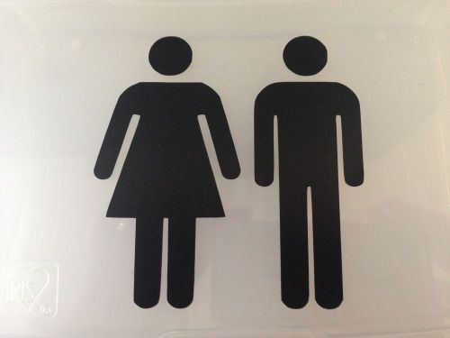 Bathroom people vinyl decal
