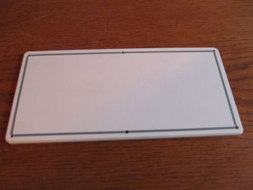 Boat dash blank panel flat square white for gauges switches 4-1/4&#034;x 9&#034; (m-65)