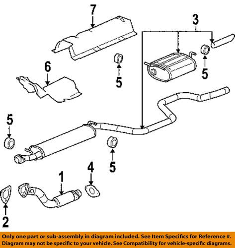 Gm oem 22626930 exhaust flange/donut gasket/exhaust pipe to manifold gasket