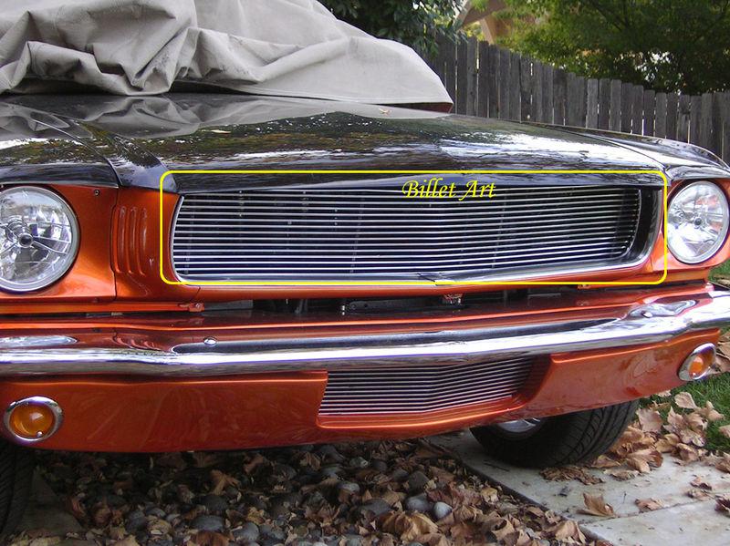 65 66 mustang custom billet grille 1965 deluxe more bars polished or all black