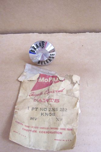 Mopar nos 1962 63 dodge polara 330-440 brake release knob handle 2265282