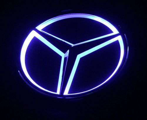 Blue universalreplica led illuminated star emblem for mercedes benz a b c e m r