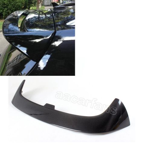 1pc carbon fiber rear roof spoiler lip wing fit for vw tiguan facelift  2012 -14