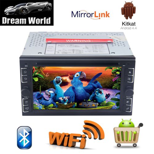 2 din android 4.4 gps navi car stereo dvd player 3g wifi hd radio quad-core+cam