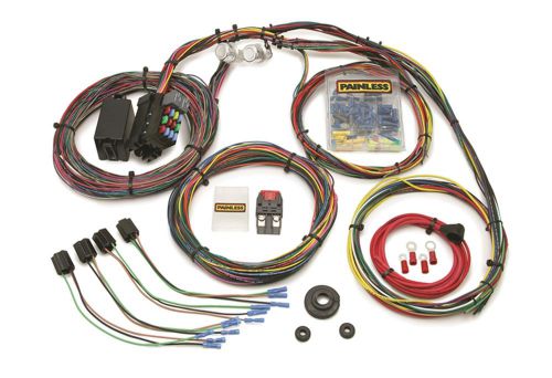 Painless wiring 10127 21 circuit customizable mopar color coded chassis harness