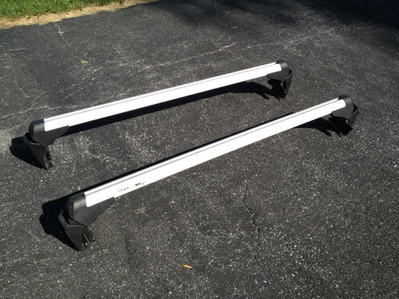 Vw volkswagen gli mk5 & jetta mk5 aerodynamic base roof carrier bars genuine oem