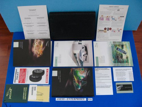 06 - 2006 jaguar s type v6 v8 vdp s-type r owners manuals books set + case k140
