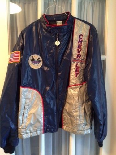 1982 camaro indy pace car jacket m used blue silver chevy horizon sportswear z28
