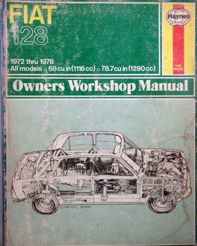 1972-1978 haynes repair manual - fiat 128 - #087