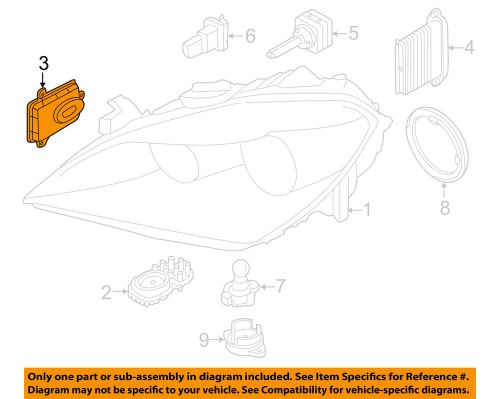 Bmw oem 11-16 x3 headlamp-control module 63117356250