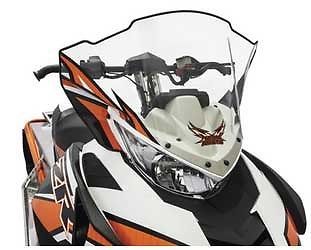 Arctic cat mid windshield tint-black /  ‘14-'16 zr, m, xf 7000  /  6639-340