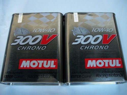 Uc084 104243 motul 300v 10w-40 "chrono" engine oil 2pk. (4 liters) (nf)