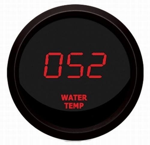 Digital celsius water temperature gauge red / black intellitronix m9113-rm usa