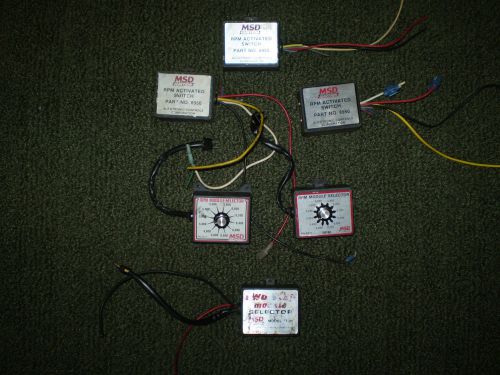 Msd 2-rpm modules,3-rpm activated switches, 1-two step module (lot of 5)