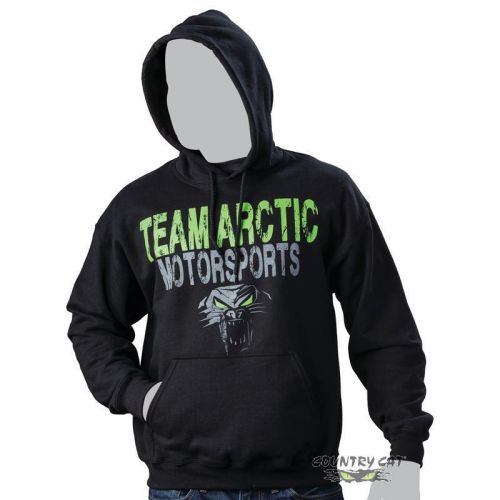 Find Arctic Cat Men's Team Arctic Motorsports Cathead Hoodie Black