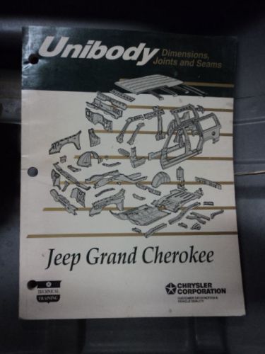 Jeep grand cherokee unibody dimensions joints seams factory service manual oem