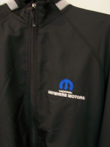 Mopar cutter &amp; buck black jacket coat size medium chrysler plymouth dodge