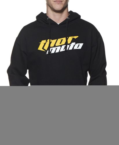 Thor total moto mens pullover hoodie black/yellow/white