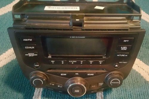 03 04 05 06 honda accord 6 disk cd player changer with climate control work grea
