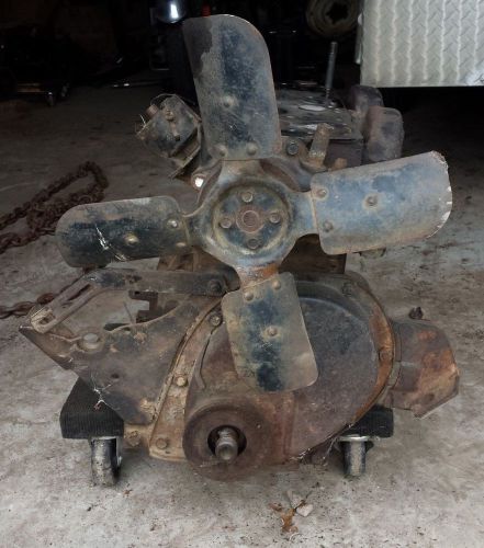 Willys jeep f-134 block crankshaft, exhust manifold water pump fan cj3b cj5 f134