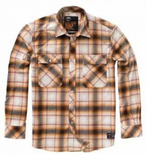 New ktm checkered button down long sleeve shirt men&#039;s size small 3pw136312
