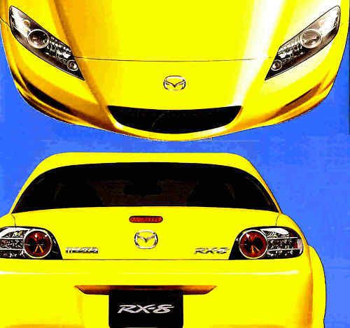 2004 mazda rx-8 factory cd-rom brochure-mazda rx8