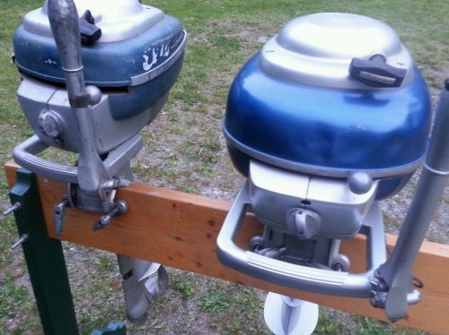 Vintage antique elto outboard motors pair