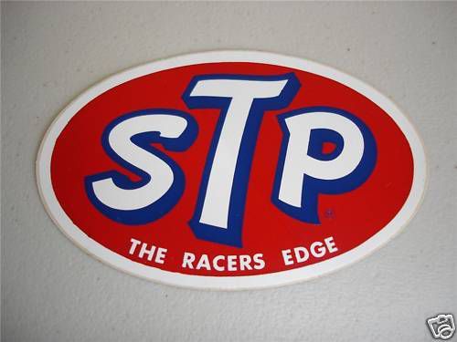 Vintage stp nascar racing sticker richard petty decal nhra toolbox motor oil new